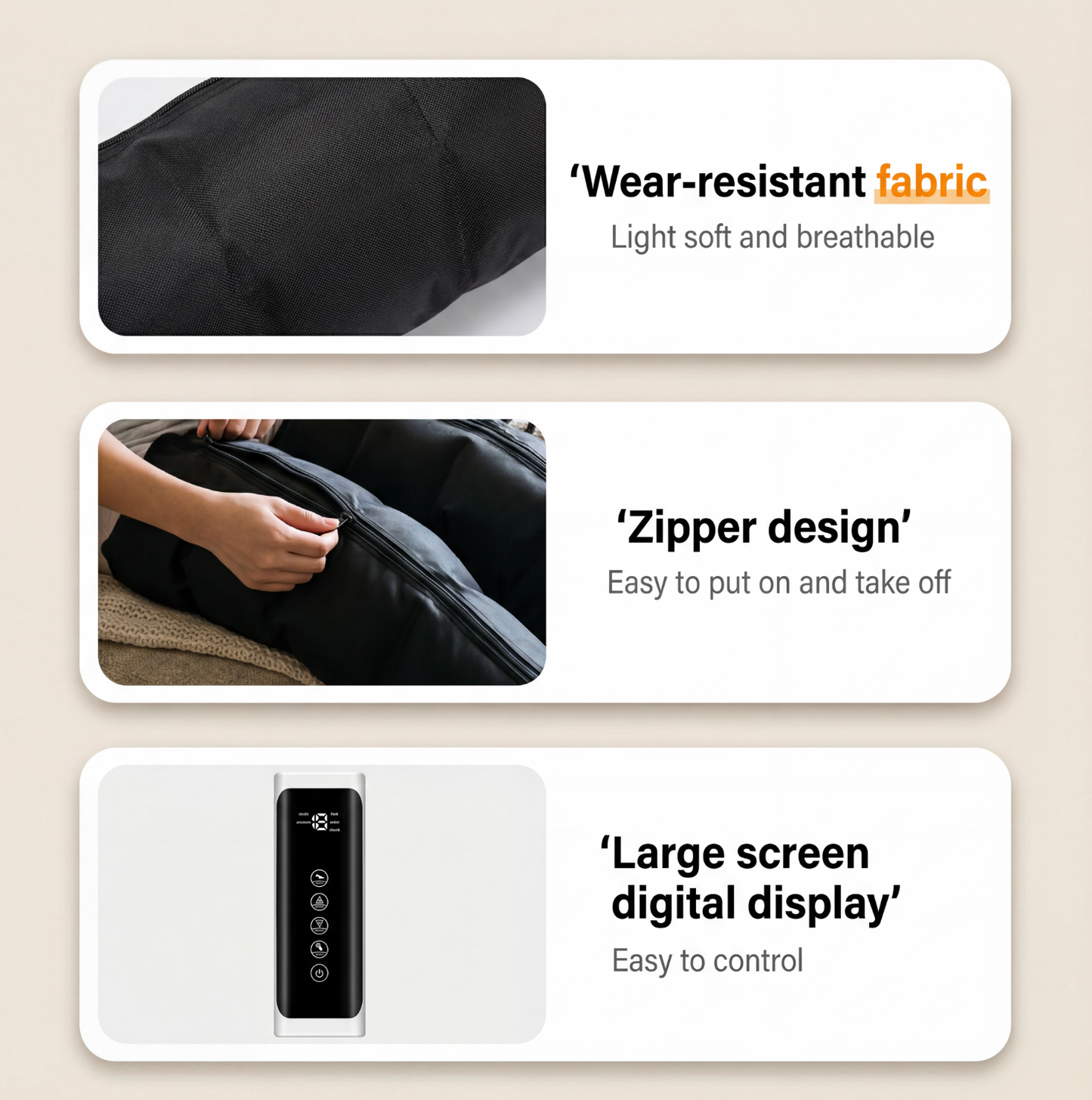 Komprimeringsmassasje - Hele ben 360° 