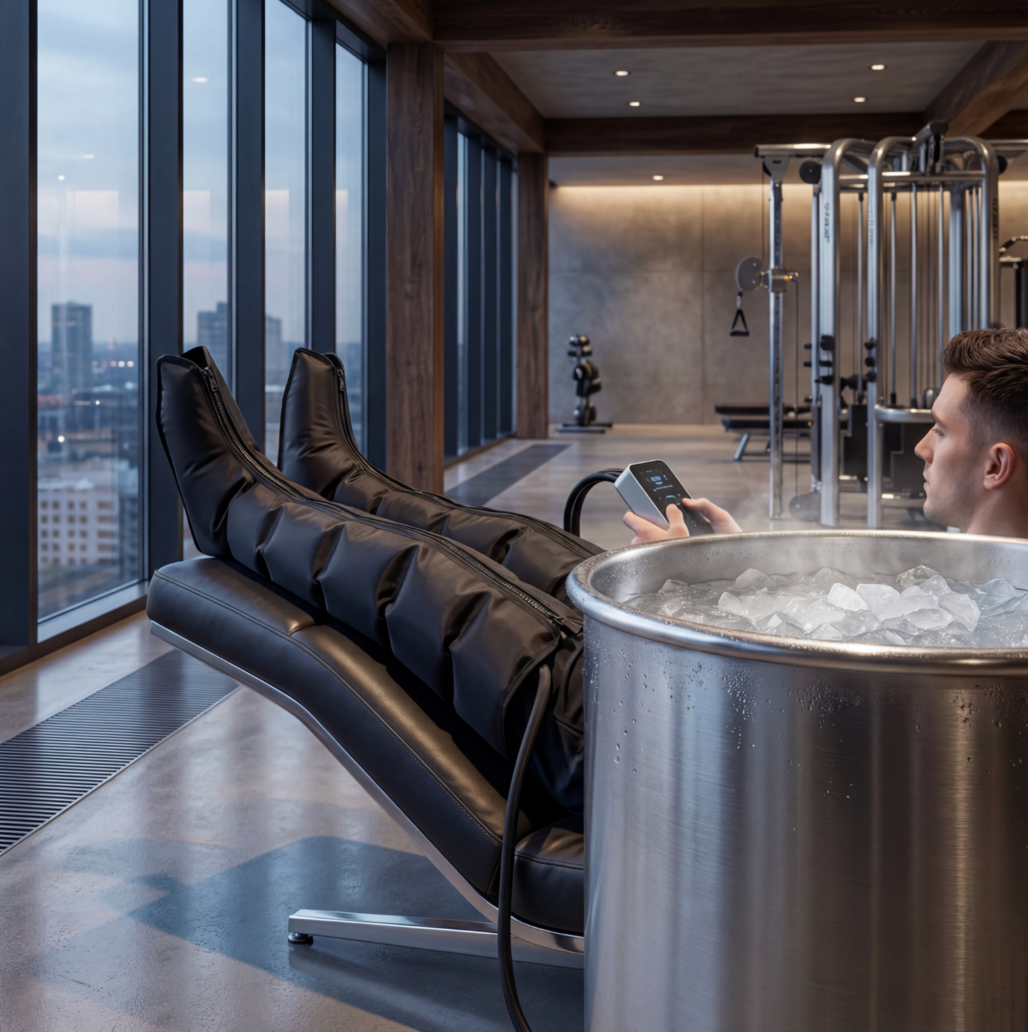 Komprimeringsmassasje - Hele ben 360° 