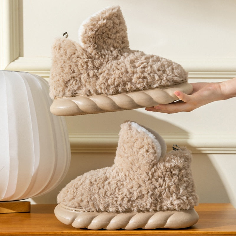 Ultra-soft fleece slippers to keep your feet nice and warm 