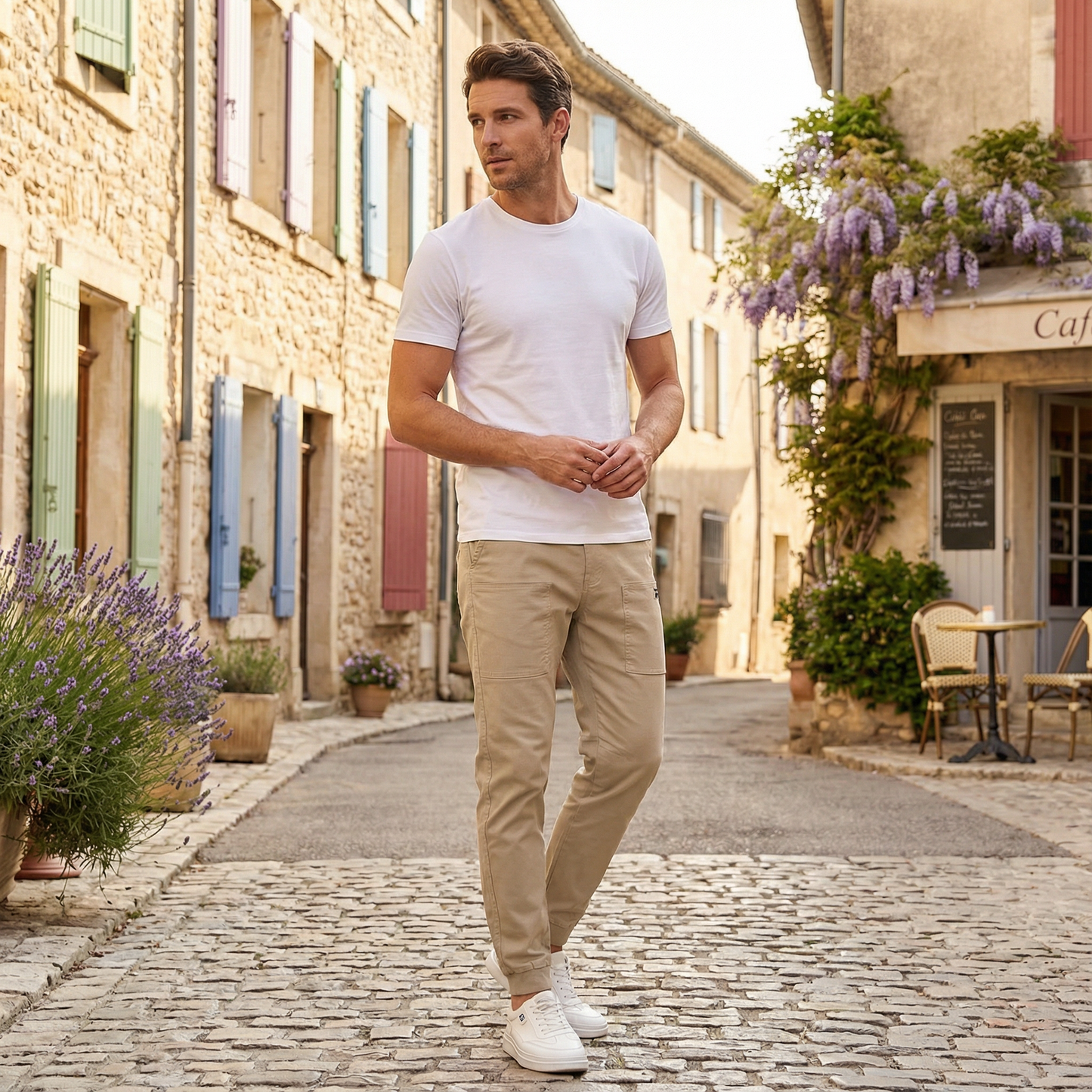 Άνετο cargo παντελόνι με μεγάλη δυνατότητα αποθήκευσης 