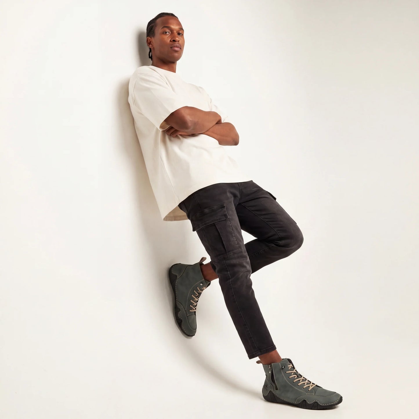 VogSalkin - Calçado com fecho éclair resistente e durável 