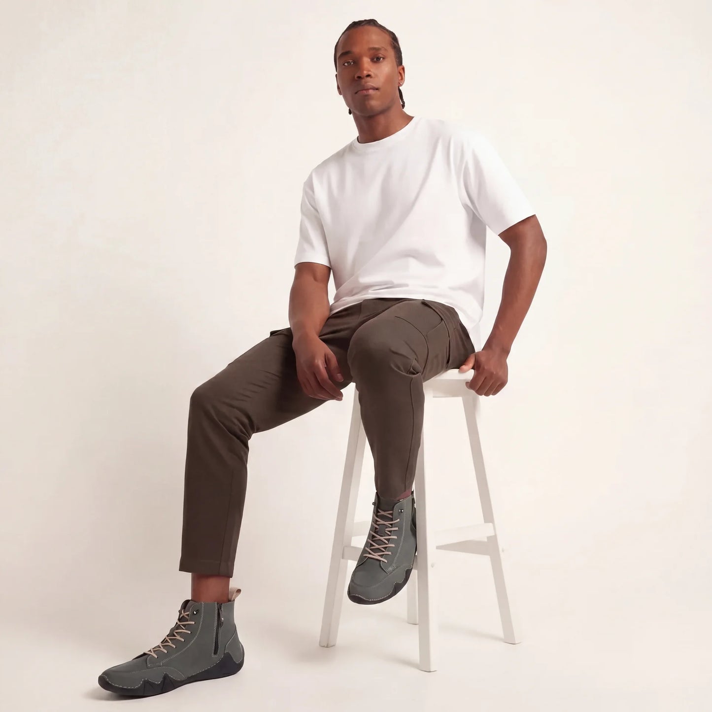 VogSalkin - Calçado com fecho éclair resistente e durável 