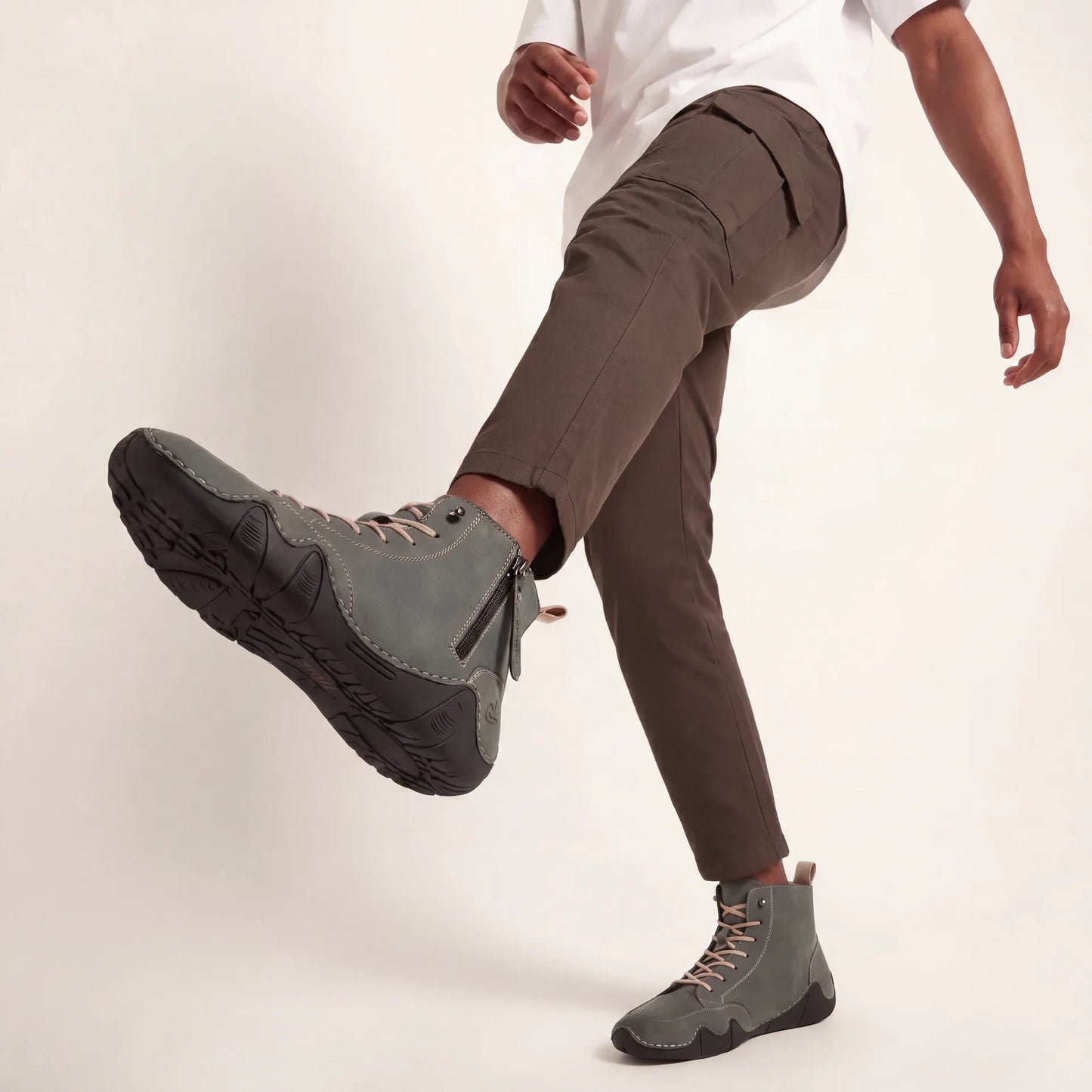 VogSalkin - Calçado com fecho éclair resistente e durável 